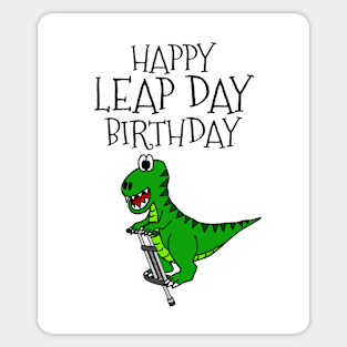 Leap Day Birthday T-Rex Dinosaur 29 Feb 2024 Sticker